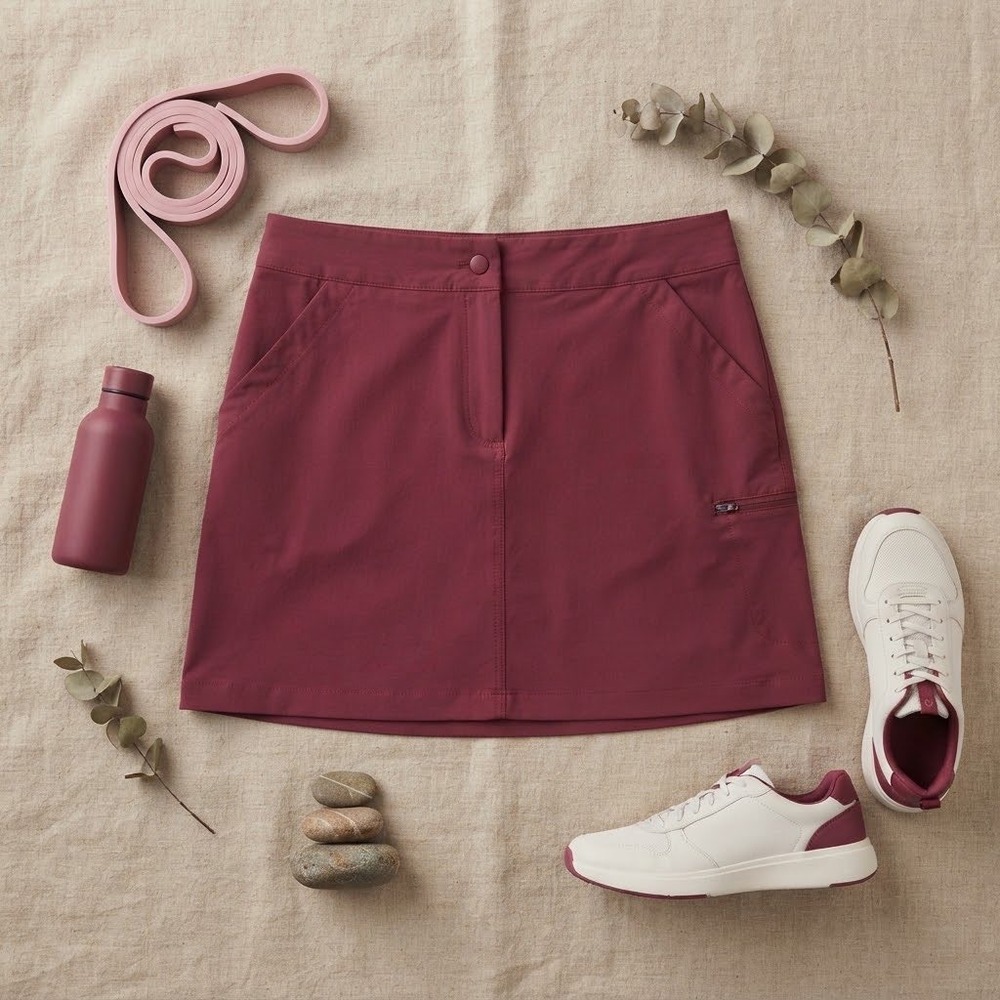 32 Degrees Cool Womens Skort Large Eggplant Purple Active Golf Tennis Skirt